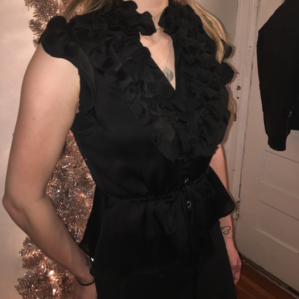Old fashioned ruffled blouse